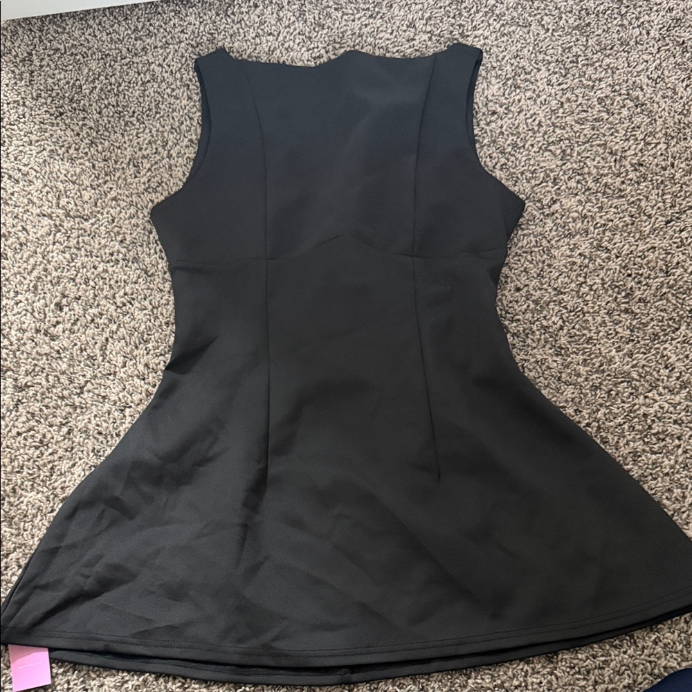 Chic Black Sleeveless Mini Dress- Lavish Ivy